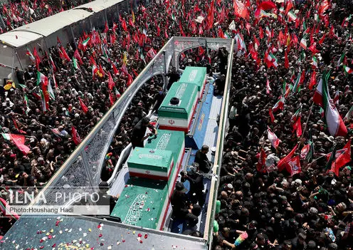 Funeral ceremony of the martyred revolutionary leader