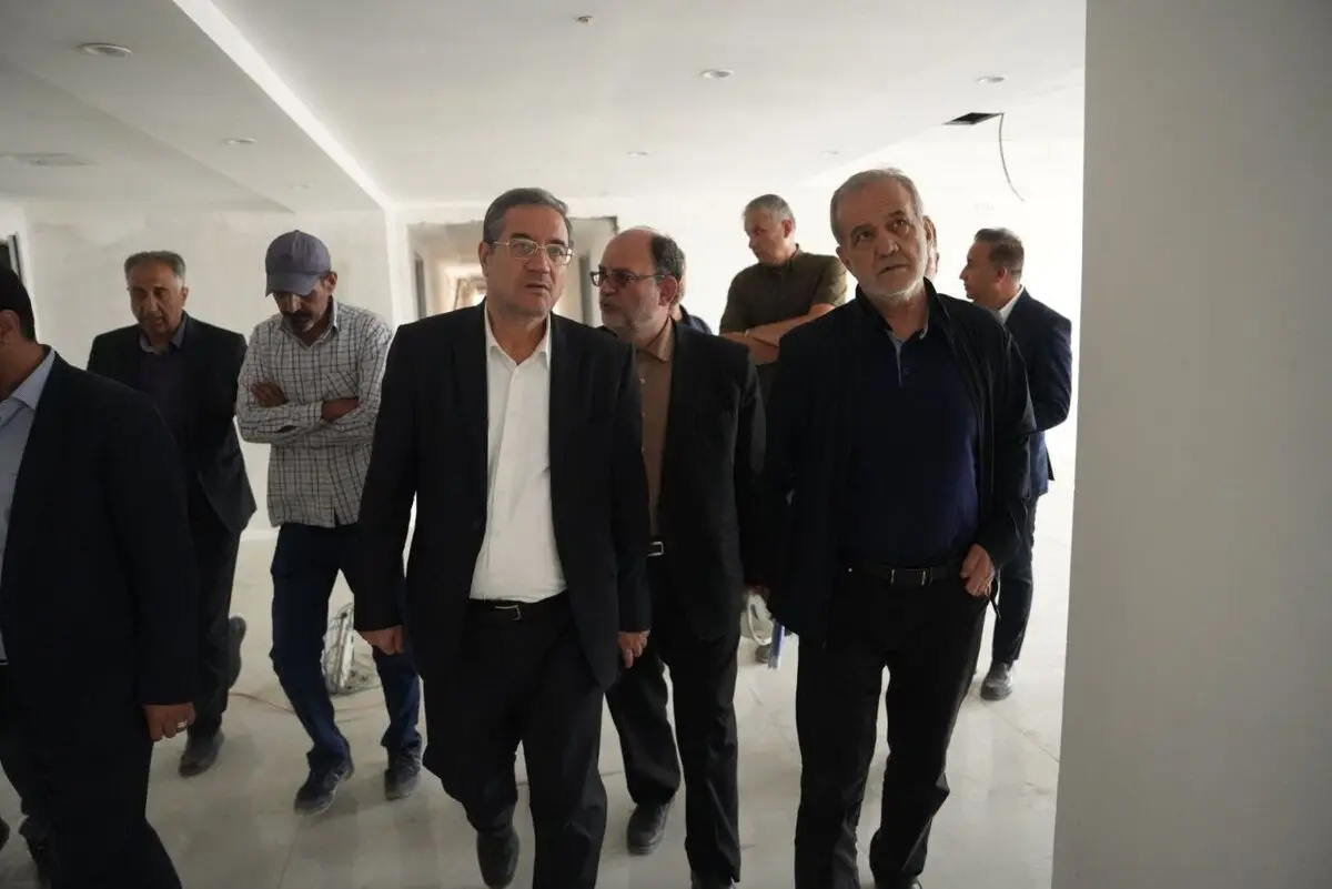 بازدید رئیس‌جمهور از روند احداث بیمارستان ۴۵۰ تخت‌خوابی شهید بهشتی ارومیه
