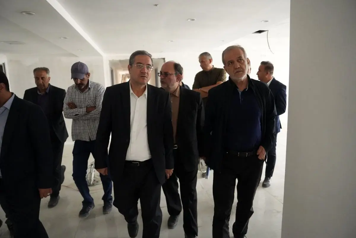 بازدید رئیسجمهور از روند احداث بیمارستان ۴۵۰ تختخوابی شهید بهشتی ارومیه