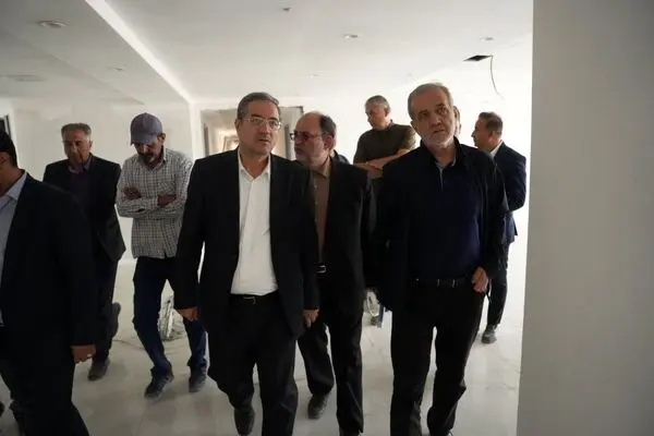 بازدید رئیس‌جمهور از روند احداث بیمارستان ۴۵۰ تخت‌خوابی شهید بهشتی ارومیه