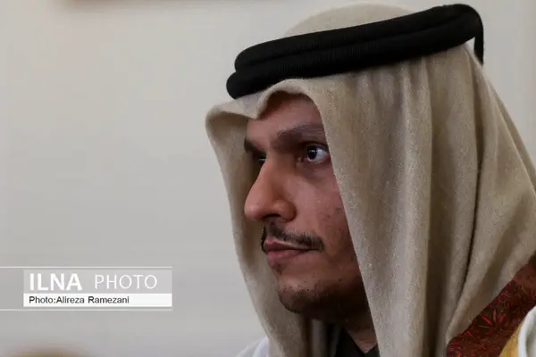 دیدار وزیر خارجه قطر و دبیرکل شورای همکاری خلیج‌فارس در دوحه