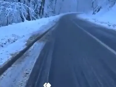 زیبایی خاص در جادهٔ برفی درازنو + فیلم