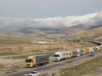 تردد روزانه ۱۸۰ الی ۲۵۰ دستگاه کامیون در مرز اینچه برون