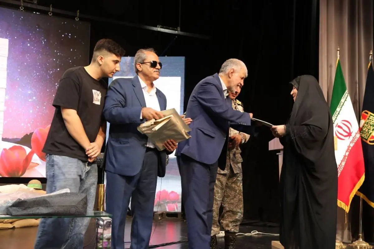 همسران جانبازان بصیر ستارگان هجدهمین شب خاطره موزه ملی انقلاب اسلامی و دفاع مقدس