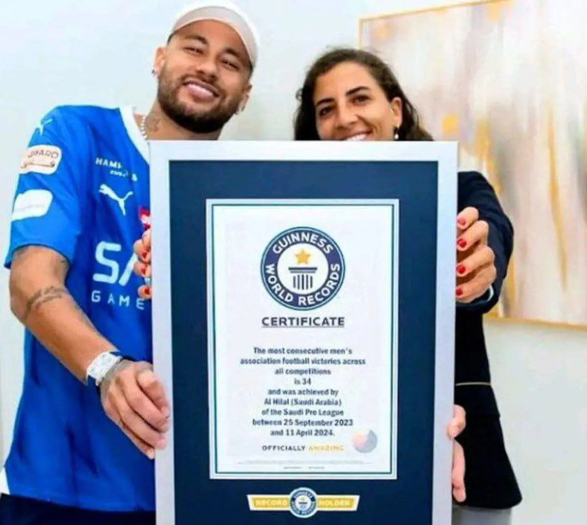 الهلال جدیدترین رکوردار گینس!