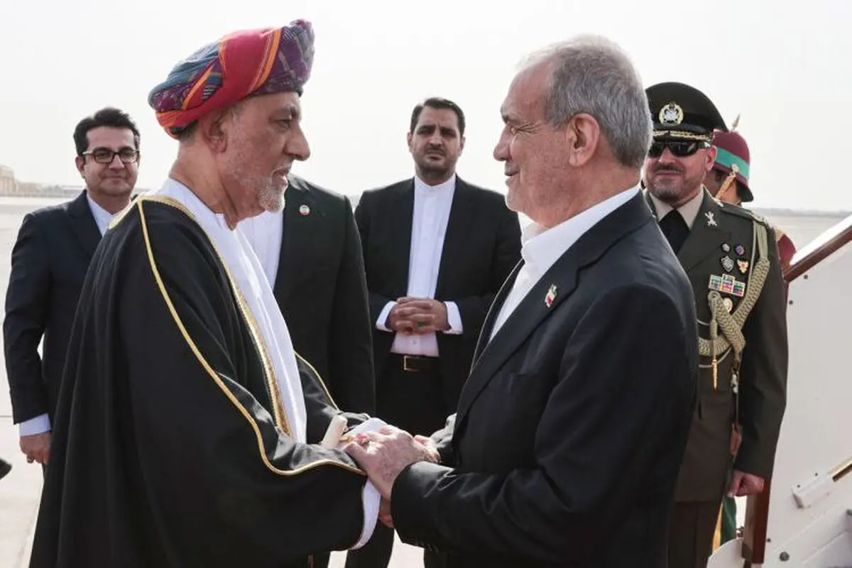 برگزاری مراسم استقبال رسمی سلطان عمان از پزشکیان