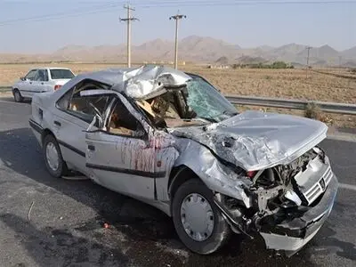 مصدومیت ۶ نفر در تصادف دو خودروی پژو در جاده اردبیل به گرمی