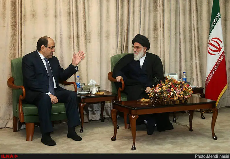 دیدار نوری مالکی معاون اول رئیس جمهور عراق با آیت الله هاشمی شاهرودی
