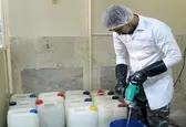 تولید روزانه۶ هزار لیتر ژل و اسپری ضدعفونی درمنطقه پدافند هوایی اصفهان