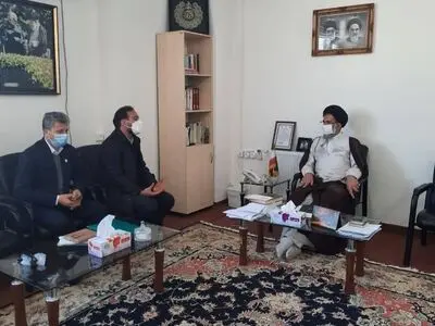 دیدار مدیر صندوق بیمه اجتماعی کشاورزان روستاییان و عشایر البرز با امام جمعه فردیس 