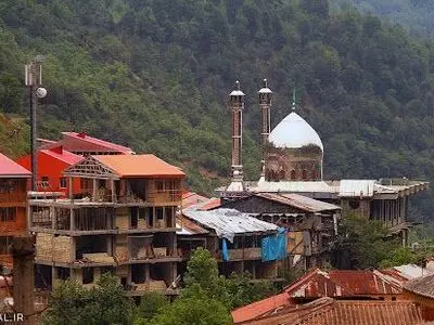 تصویری هولناک از امامزاده ابراهیم شفت قبل و بعد از آتش‌سوزی
