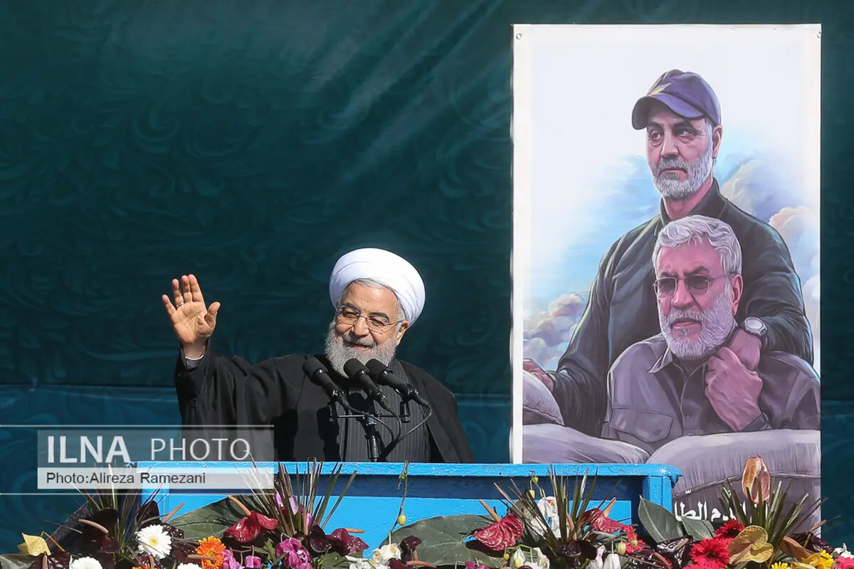 قدردانی رئیس‌جمهور از حضور پرشور و آگاهانه مردم در  راهپیمایی ۲۲ بهمن