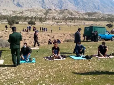 شرکت دانش‌آموزان لنجانی در اردوی عملی درس آمادگی دفاعی