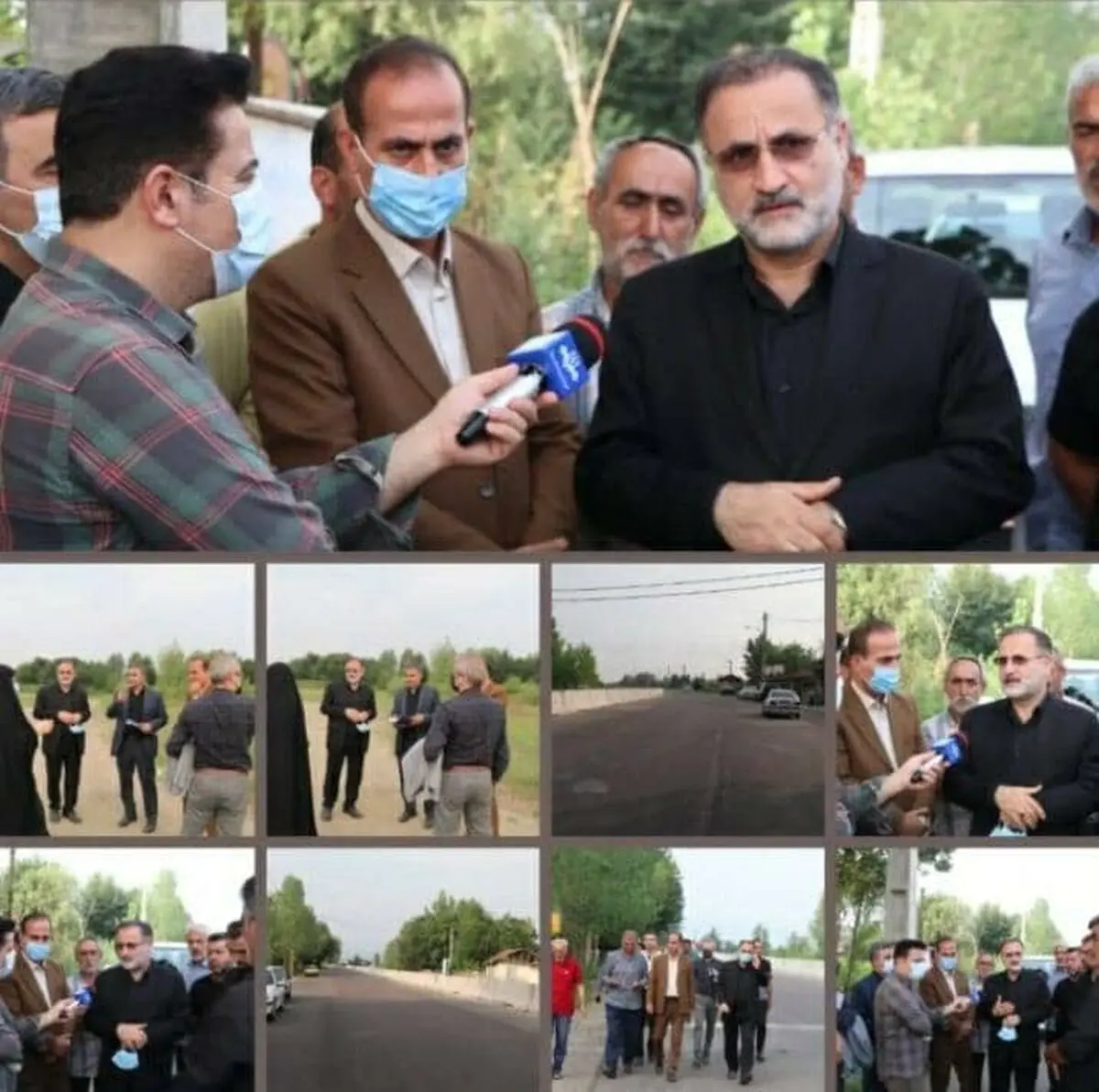 بازدید سرپرست فرمانداری شفت از پروژه تعریض محور ملاسرا_ شفت و زنجان