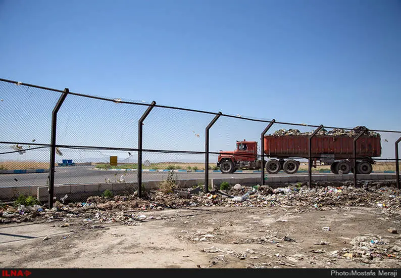 کارگاه پسماند زباله در قزوین