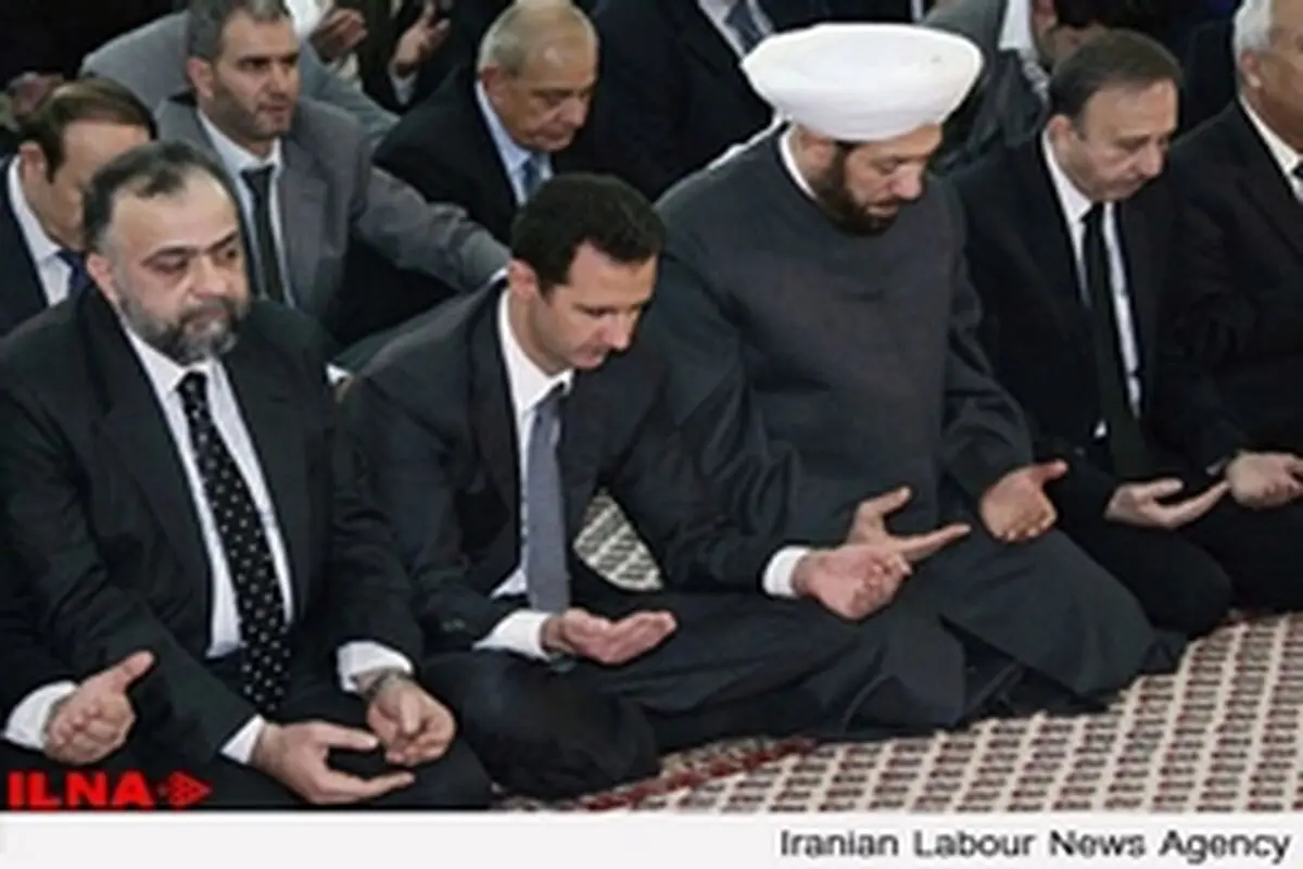 حضور بشار اسد در مراسم زادروز پیامبر اسلام(ص)