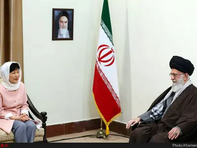 دیدار رئیس جمهوری کره جنوبی با حضرت آیت‌الله خامنه‌ای رهبر انقلاب اسلامی