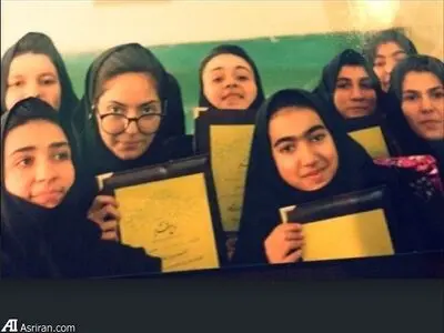 مهناز افشار وقتی دبیرستانی بود + عکس