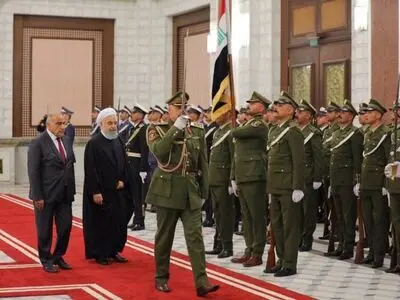الرئیس روحانی یستقبل عبد المهدی رسمیا