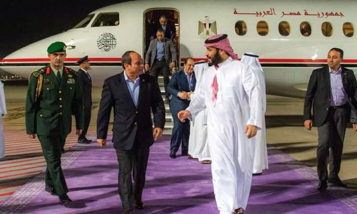 دیدار بن سلمان و سیسی در شهر جده عربستان