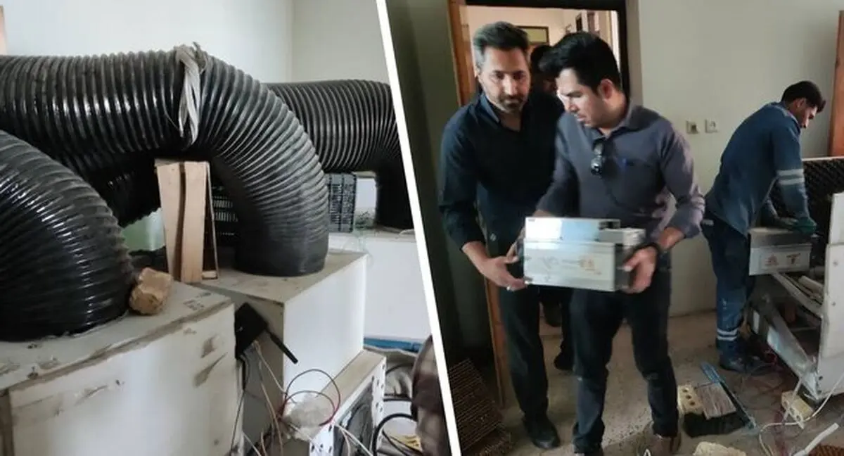 ۱۲ دستگاه غیرمجاز استخراج رمز دارایی در نی‌ریز کشف شد