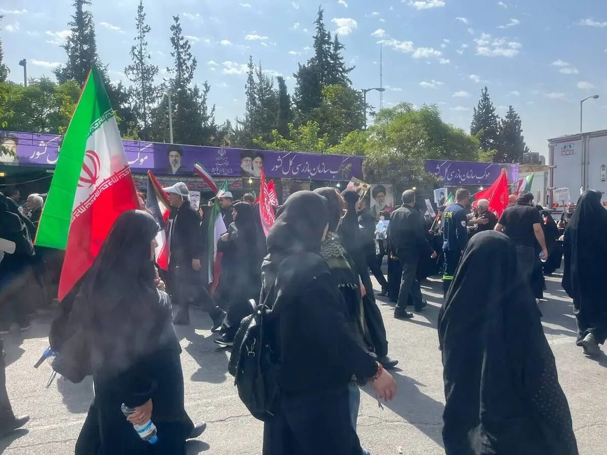 برپایی موکب سازمان بازرسی برای تکریم زائران در مراسم وداع با رهبر شهید انقلاب اسلامی
