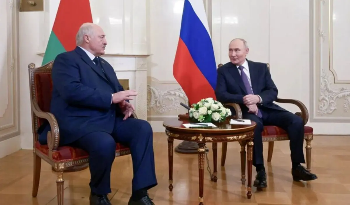 دیدار پوتین و لوکاشنکو در سن‌پترزبورگ