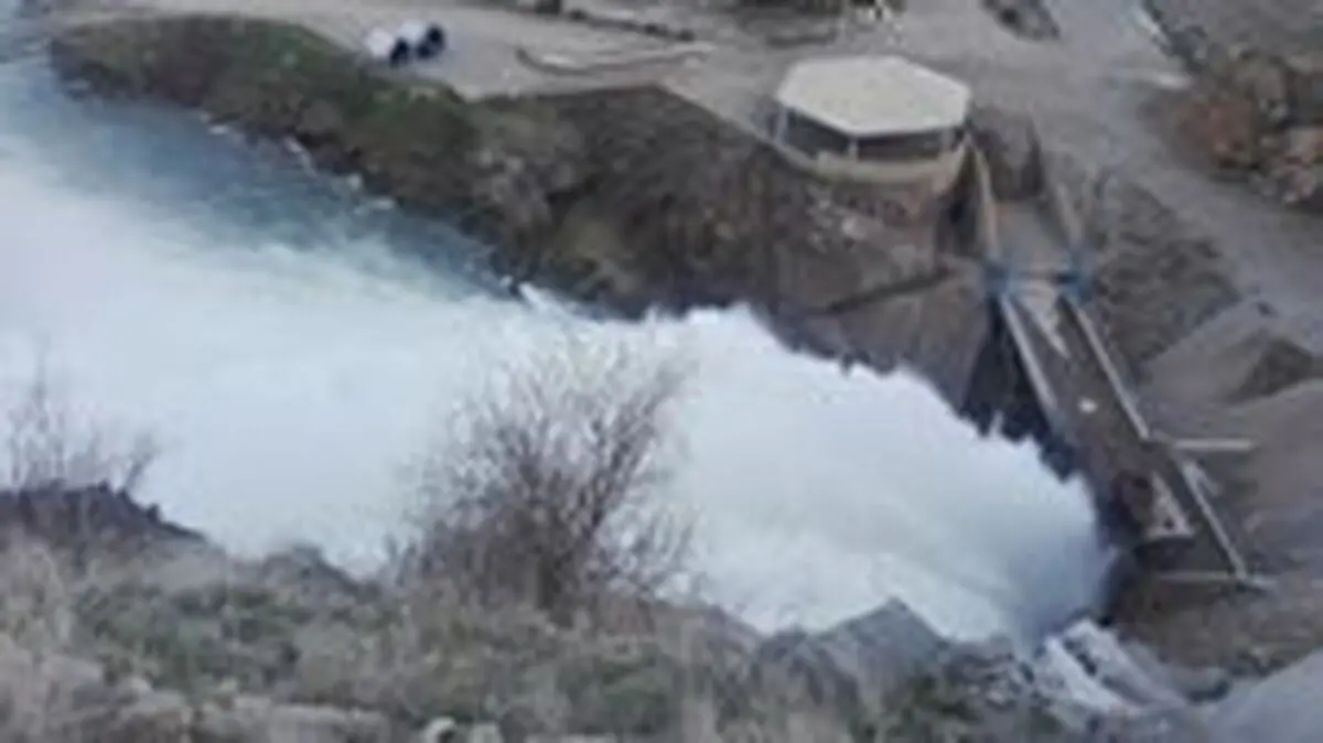  رهاسازی آب سد بوکان به سمت دریاچه ارومیه