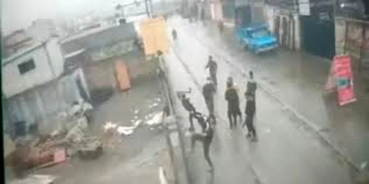 حمله اراذل و اوباش به یک شهروند در منزل‌آباد + فیلم