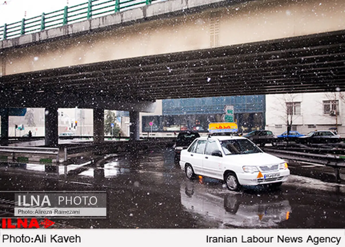 بارش برف در محورهای مواصلاتی 4 استان کشور