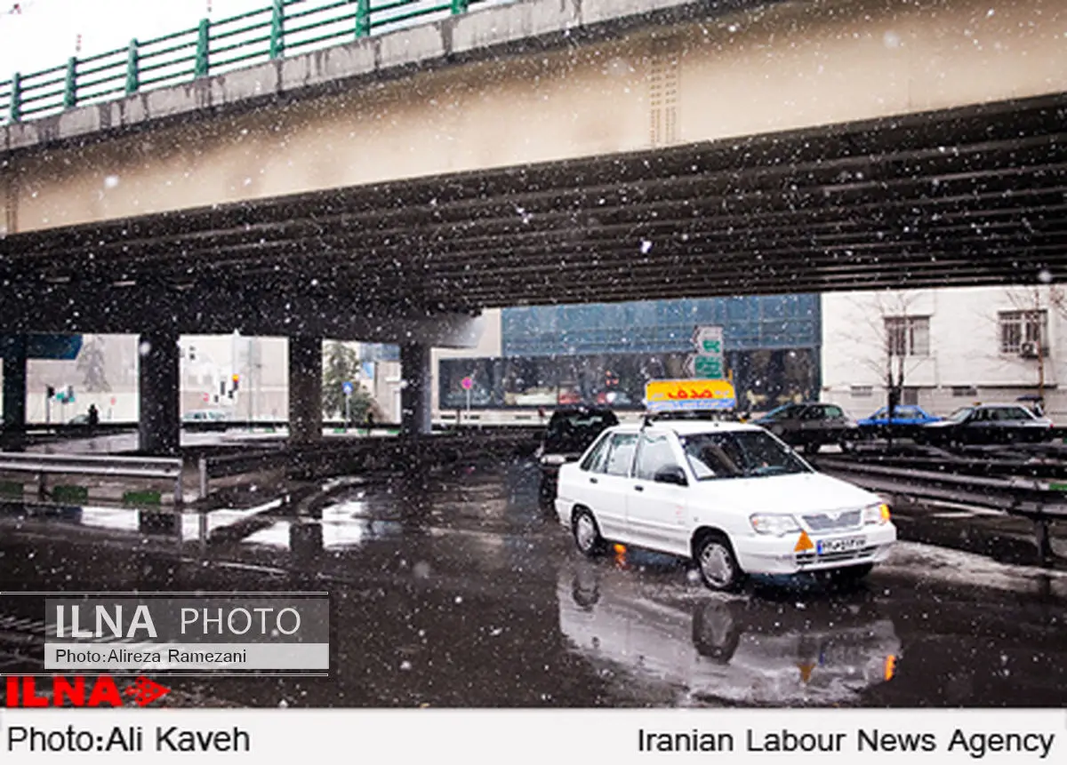 بارش برف در محورهای مواصلاتی 4 استان کشور