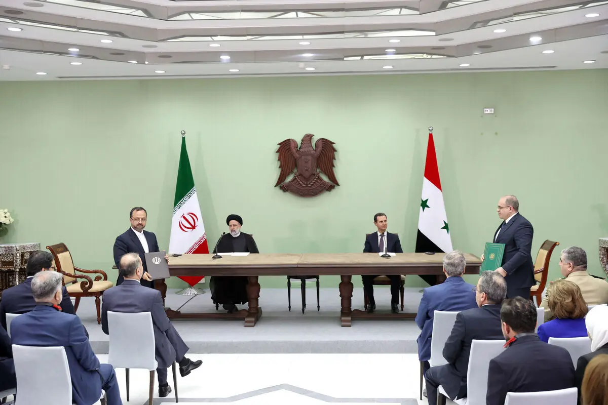 ایران وسوریا توقعان 15 وثیقة للتعاون برعایة رئیسي البلدین