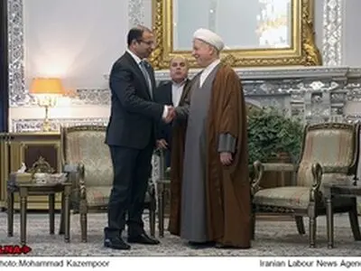 دیدار آیت‌الله هاشمی رفسنجانی با رئیس مجلس عراق