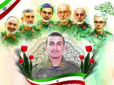 تشییع پیکر سرباز شهید مدافع وطن «عرشیا ذوالقدر» در ابهر