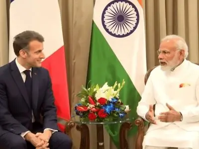دیدار مودی و ماکرون