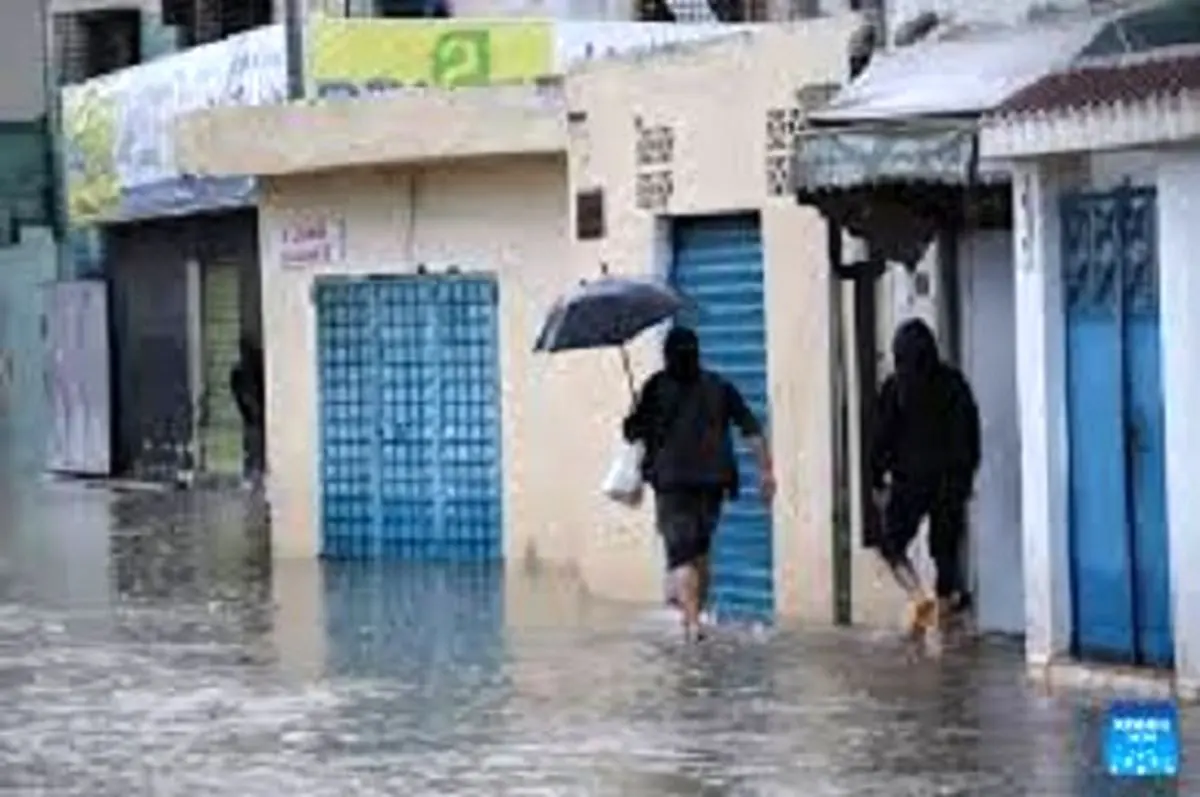 ۴ کشته طی وقوع بارندگی‌های شدید در تونس