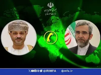 تماس تلفنی وزیر امور خارجه سلطنت عمان با باقری‌کنی