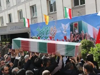 تشییع پیکر مطهر شهید گمنامِ سال ۱۳۶۷ در سازمان اتکا