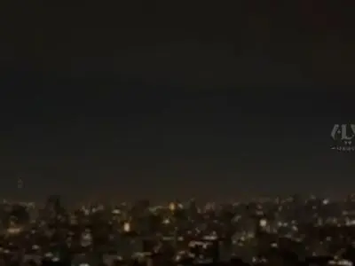 نمایی از تهران در شب چهارشنبه‌سوری + فیلم