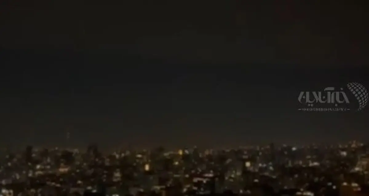 نمایی از تهران در شب چهارشنبه‌سوری + فیلم