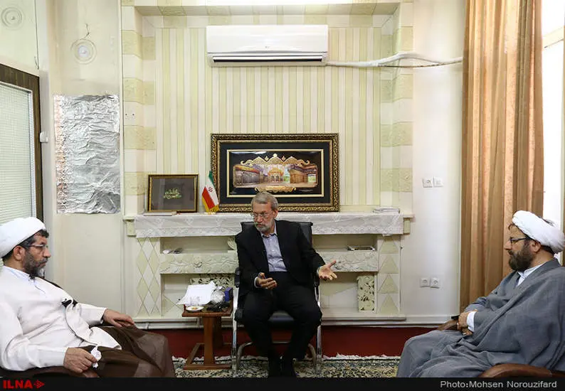 دیدار رئیس مجلس با رئیس دفتر تبلیغات اسلامی و مسئولین طرح گفتمان نخبگان اسلامی
