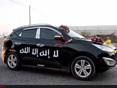 فیلم/ کشف ماشین عروس انتحاری داعش در غرب موصل 