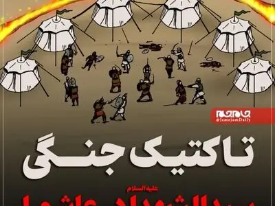 تاکتیک جنگی سیدالشهدا علیه‌السلام در عاشورا + فیلم