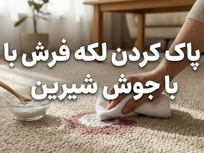پاک کردن لکه فرش با جوش شیرین؛ آیا جوش شیرین برای فرش ضرر دارد؟