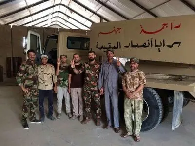 «الحشد الشعبی» عراق سکوی پرتاب موشک ساخت+تصاویر
