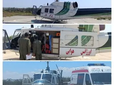اعزام هوایی دو بیمار بدحال از پارس‌آباد به اردبیل