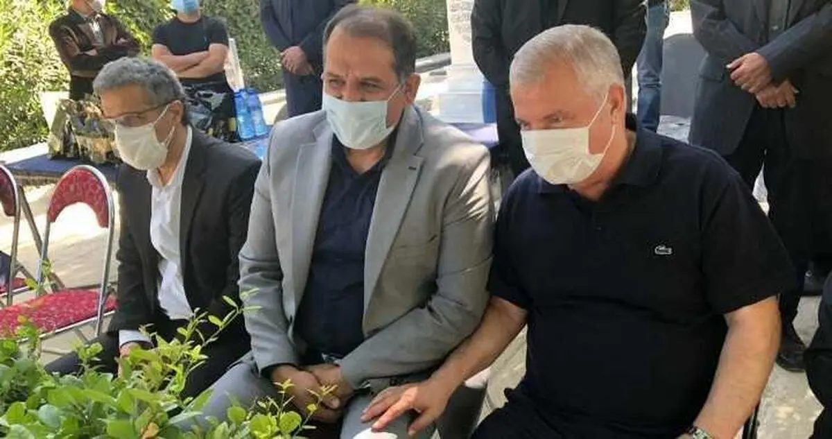 حضور سرپرست، رئیس هیات مدیره و پیشکسوتان پرسپولیس در مراسم سالگرد جعفر کاشانی