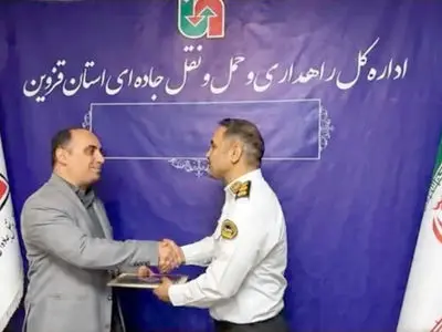  رئیس پلیس راهنمایی و رانندگی فراجا کشور از مدیرکل راهداری قزوین تقدیر کرد