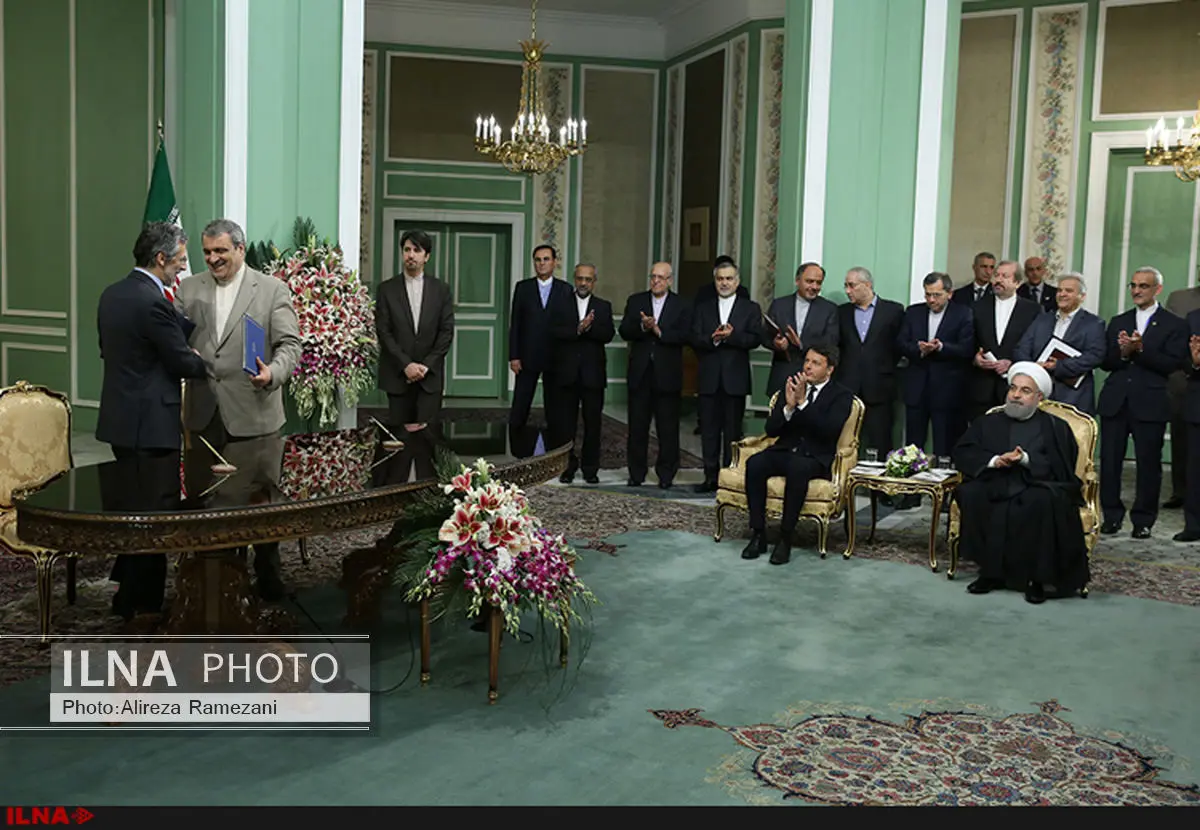 ایران و ایتالیا شش یادداشت تفاهم و موافقتنامه همکاری امضا کردند