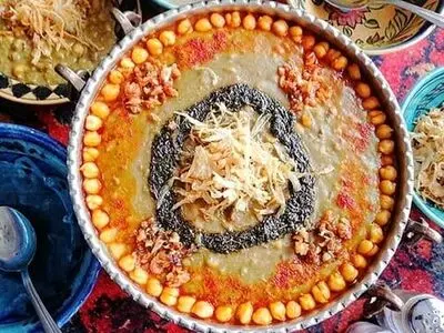 آموزش تهیه آش عباسعلی کرمانشاهی 